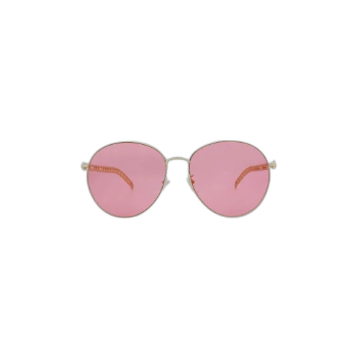 Gucci Round Frame Sunglasses 'Gold/Red'