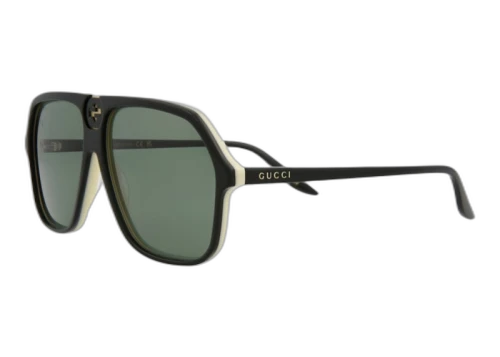 Gucci Aviator Sunglasses Black/Black/Green (GG0734S-30008884-004)