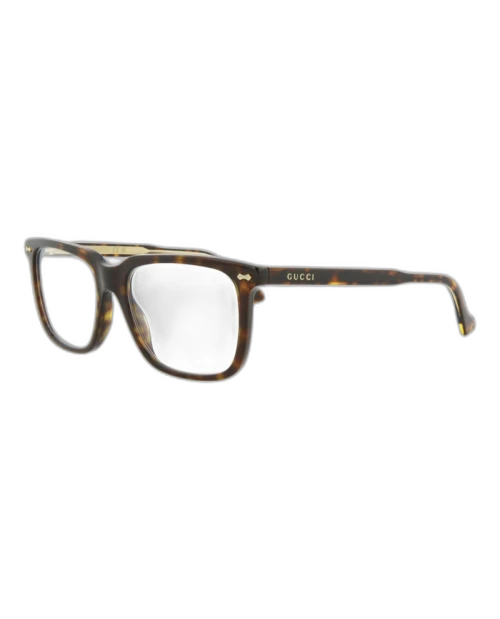 Gucci Square Eyeglasses Havana/Havana/Transparent (GG0737O-30008902-012)