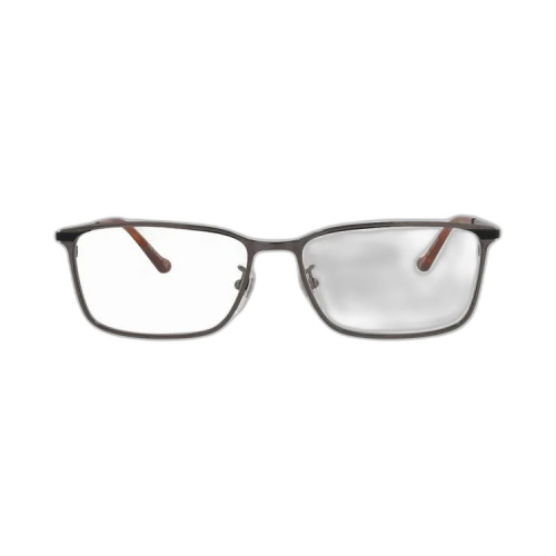 Gucci Rectangular Eyeglasses 'Ruthenium/Transparent'
