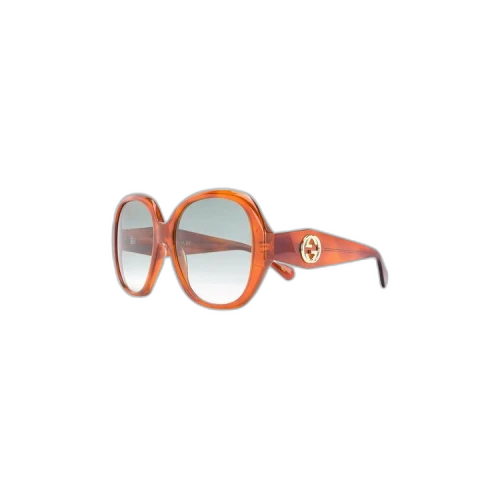Gucci Large Round Sunglasses 'Havana/Grey'