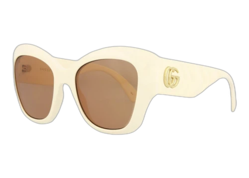 Gucci Cat Eye Sunglasses Ivory/Brown (GG0808S-30009479-002)