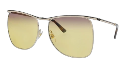Gucci Square Sunglasses Gold/Yellow (GG0820S-003)