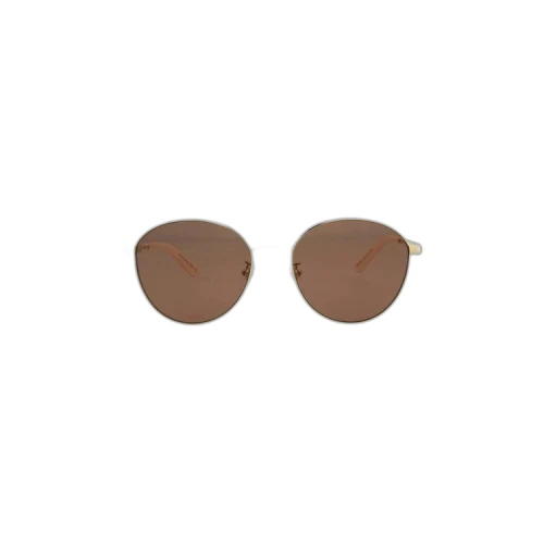 Gucci Round Frame Sunglasses 'Metallic Gold'