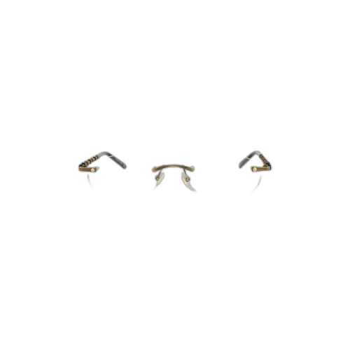 Gucci Oval Sunglasses 'Gold/Transparent'