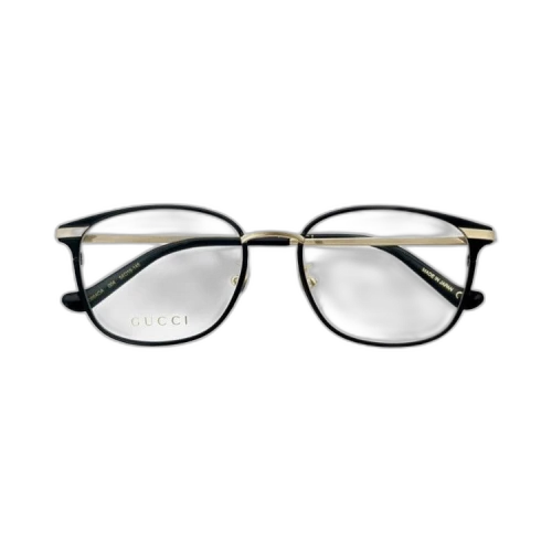 Gucci Square Eyeglasses 'Black/Gold'