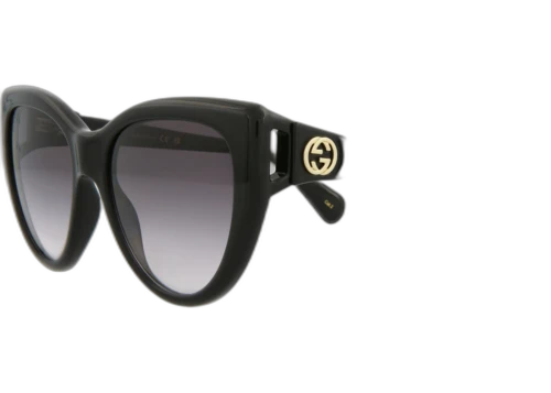 Gucci Cat Eye Sunglasses Black/Black/Grey (GG0877S-30010262-001)
