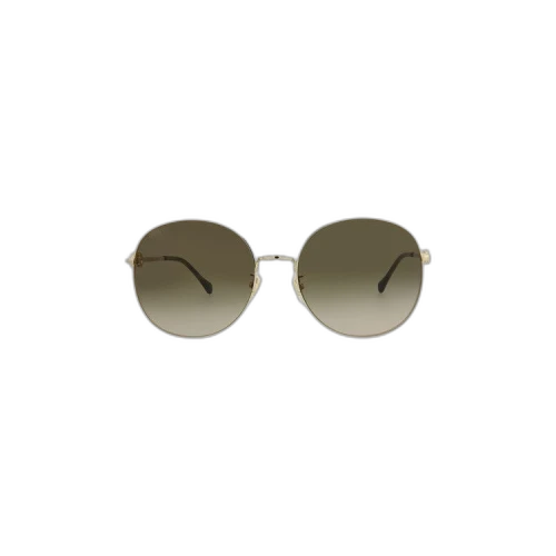 Gucci Round Frame Sunglasses 'Gold/Brown'