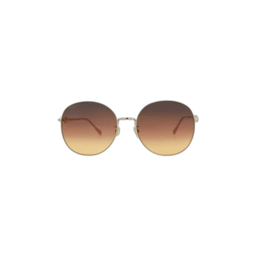 Gucci Round Frame Sunglasses 'Gold/Brown'