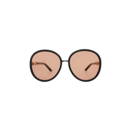 Gucci Round Sunglasses 'Black/Orange'