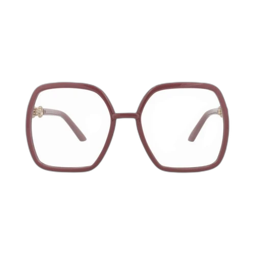 Gucci Geometric Eyeglasses 'Pink/Transparent'