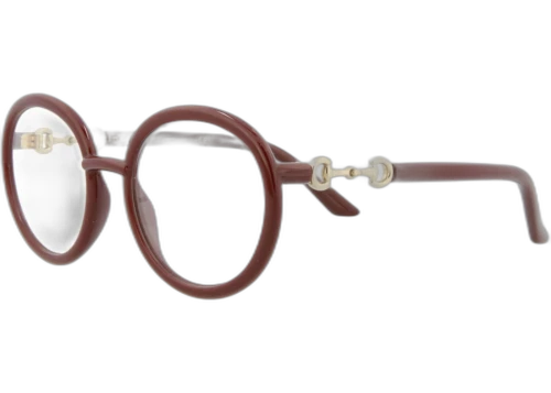 Gucci Round Oval Optical Frames Red/Red/Transparent (GG0891O-30010367-003)