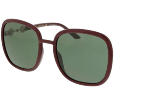 Gucci Square Sunglasses Red Green (GG0893S-003-57)