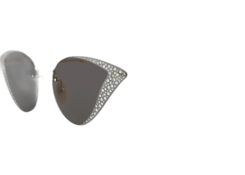 Gucci Cat Eye Sunglasses Gold/Gold/Grey (GG0898S-30010504-001)