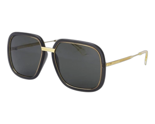 Gucci Square Sunglasses Black/Gold (GG0905S-001)