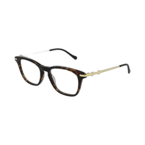 Gucci Square Eyeglasses 'Havana/Gold'
