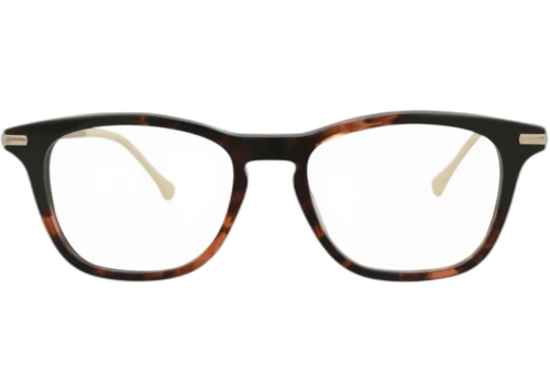 Gucci Square-Frame Acetate Optical Frames Havana Gold Transparent (GG0919O-30010461-003)