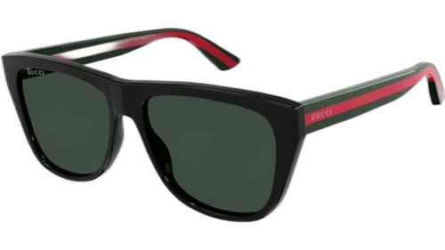 Gucci Rectangle Frame Sunglasses Black/Green (GG0926S-006-FR)