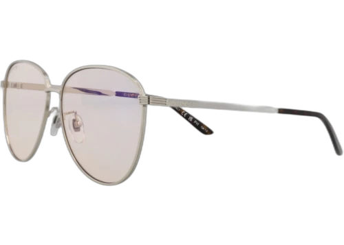 Gucci Aviator Sunglasses Silver/Silver/Yellow (GG0945SA-30010554-005)