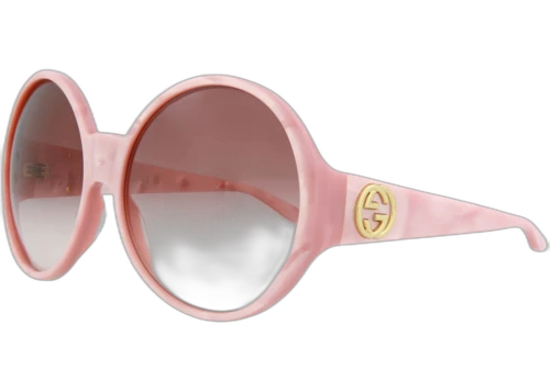 Gucci Round Oval Sunglasses Pink/Pink/Red (GG0954S-30011117-009)