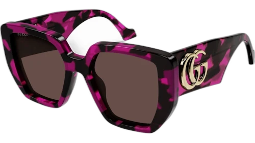 Gucci Square Sunglasses Pink Tortise (GG0956S-008-FR)