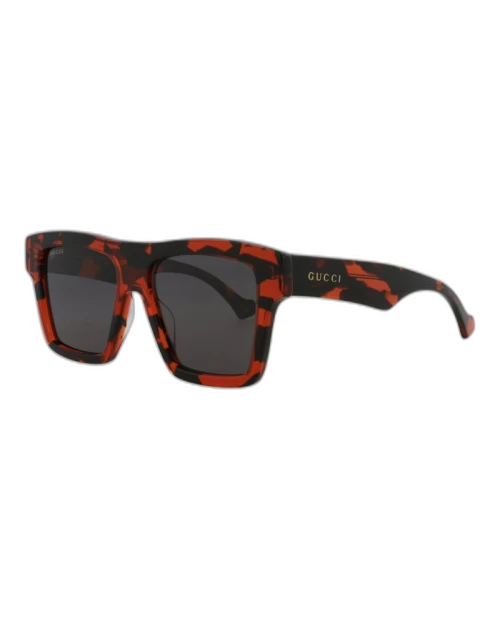 Gucci Square Rectangle Sunglasses Havana/Havana/Grey (GG0962S-30011191-012)