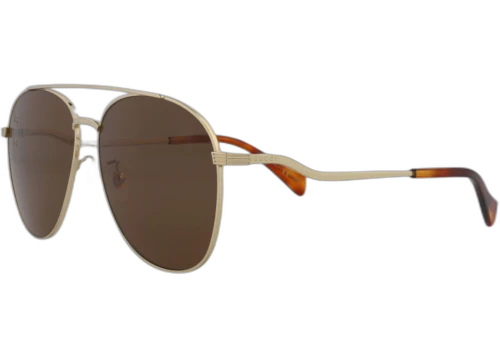 Gucci Aviator Sunglasses Gold/Gold/Brown (GG0969S-30011127-002)