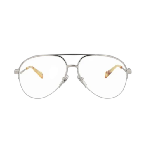 Gucci Aviator Optical Glasses 'Silver/Transparent'