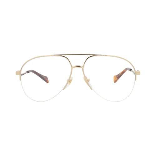 Gucci Aviator-Frame Metal Optical Frames 'Gold/Transparent'