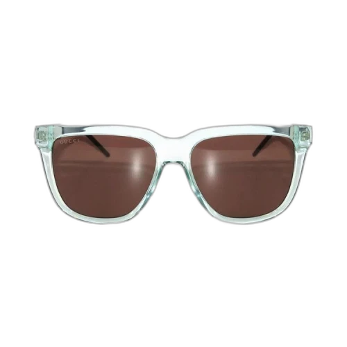 Gucci Square Sunglasses 'Green/Silver/Brown'