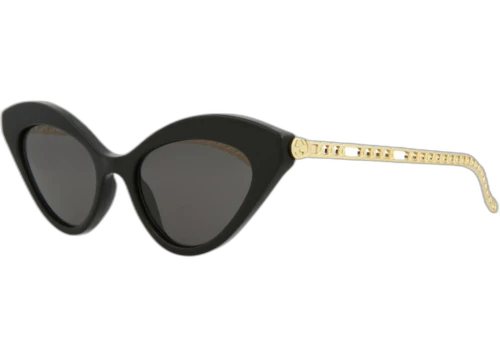 Gucci Cat Eye Sunglasses Black/Gold/Grey (GG0978S-30011176-001)