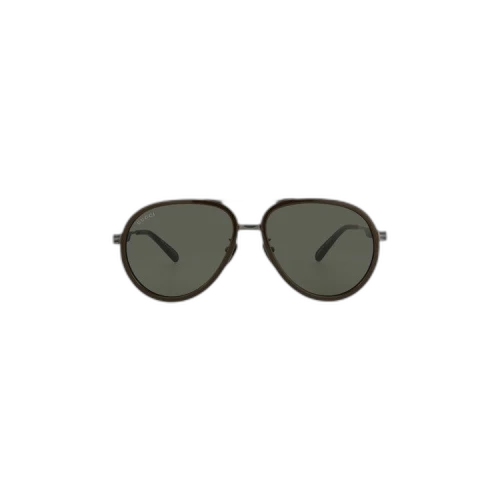 Gucci Aviator Sunglasses 'Brown/Ruthenium Grey'