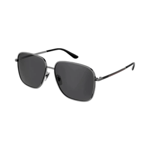 Gucci Square Sunglasses 'Ruthenium/Smoke'