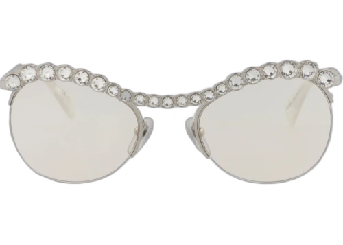 Gucci Round-Frame Metal Sunglasses Silver/Silver/Yellow (GG0994S-30011393-001)