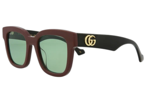 Gucci Square-Acetate Frame Sunglasses Brown/Black/Green (GG0998S-30011733-004-21105)