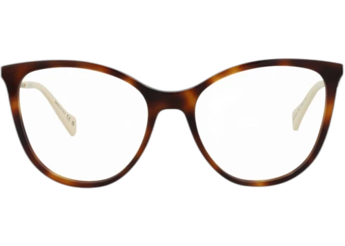 Gucci Cat Eye-Frame Acetate Optical Frames Havana Gold Transparent (GG1007O-30011762-004)