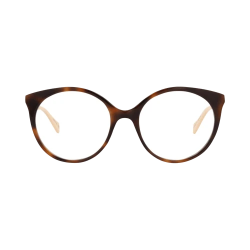 Gucci Round-Frame Acetate Optical Frames Havana Gold Transparent (GG1009O-30011765-001)