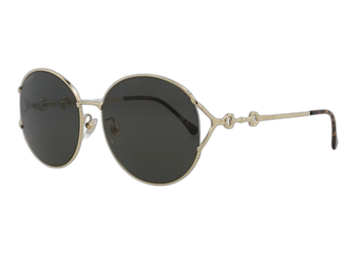 Gucci Round Oval Sunglasses Gold/Grey (GG1017SK-30011802-001)