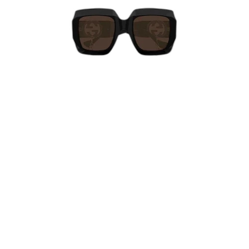 Gucci Square Sunglasses 'Black/Brown'