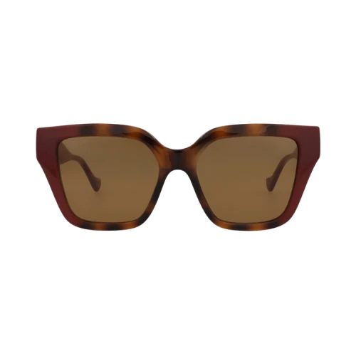 Gucci Sunglasses Square-Frame Injection Havana Burgundy Bron (GG1023S-30011717-009)