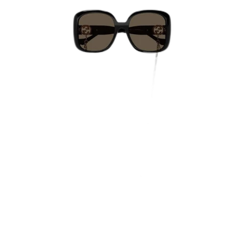 Gucci Square Sunglasses 'Black/Brown'