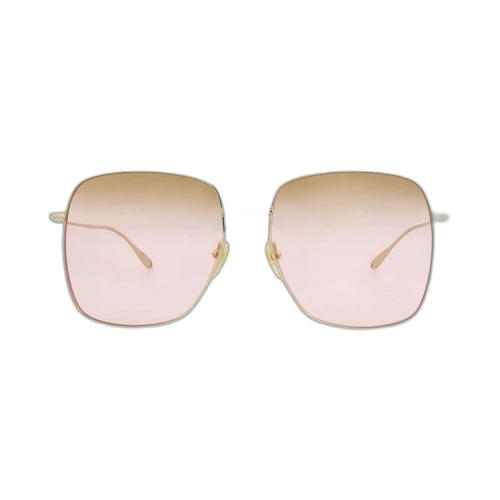 Gucci Square Sunglasses 'Gold/Pink'