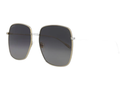 Gucci Square Rectangle Sunglasses Gold/Grey (GG1031S-30011783-001)