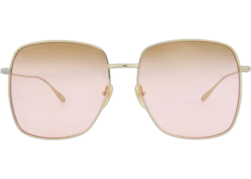 Gucci Square-Frame Metal Sunglasses Gold/Gold/Pink (GG1031S-30011783-005)