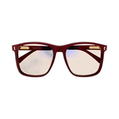 Gucci Square Glasses 'Burgundy/Yellow'