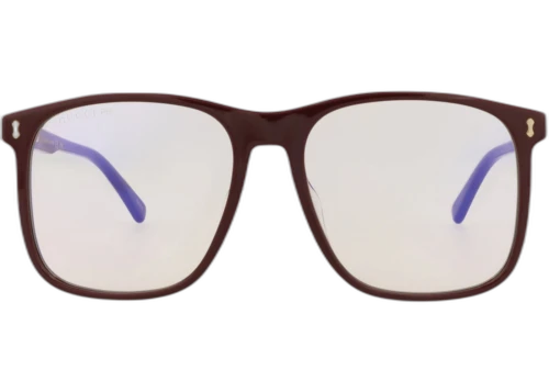 Gucci Square-Frame Acetate Sunglasses Burgundy/Yellow (GG1041S-30011605-005)