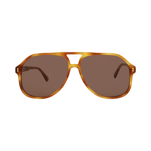 Gucci Aviator-Style Acetate Sunglasses 'Havana/Brown'