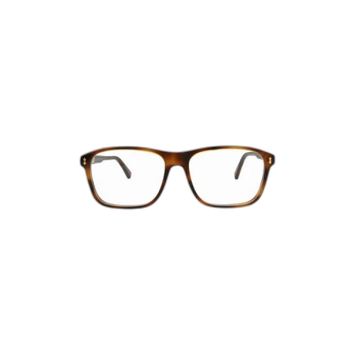 Gucci Rectangular Sunglasses 'Havana/Transparent'