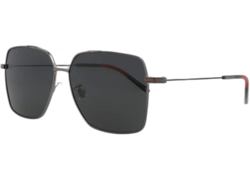 Gucci Aviator Sunglasses Ruthenium/Ruthenium/Grey (GG1053SK-30011661-001)