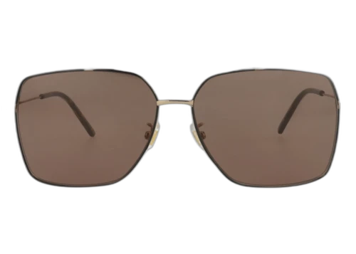Gucci Aviator-Frame Metal Sunglasses Gold/Gold/Brown (GG1053SK-30011661-002)